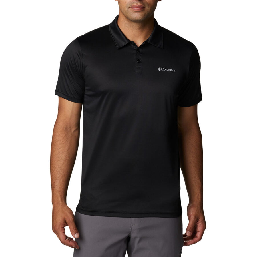חולצת פולו לגברים Columbia Hike Polo Black חולצת פולו לגברים Columbia Hike Polo Black