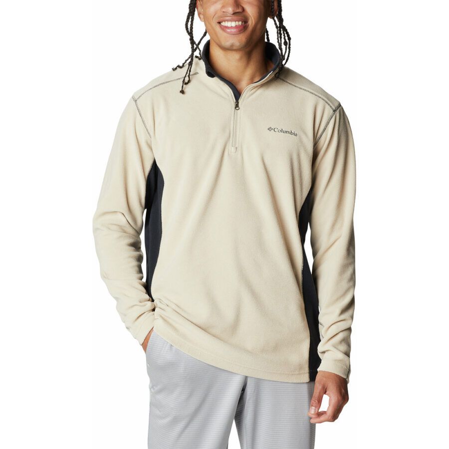 Columbia מיקרופליס לגברים בז׳ Klamath Range II Half Zip Columbia מיקרופליס לגברים בז׳ Klamath Range II Half Zip