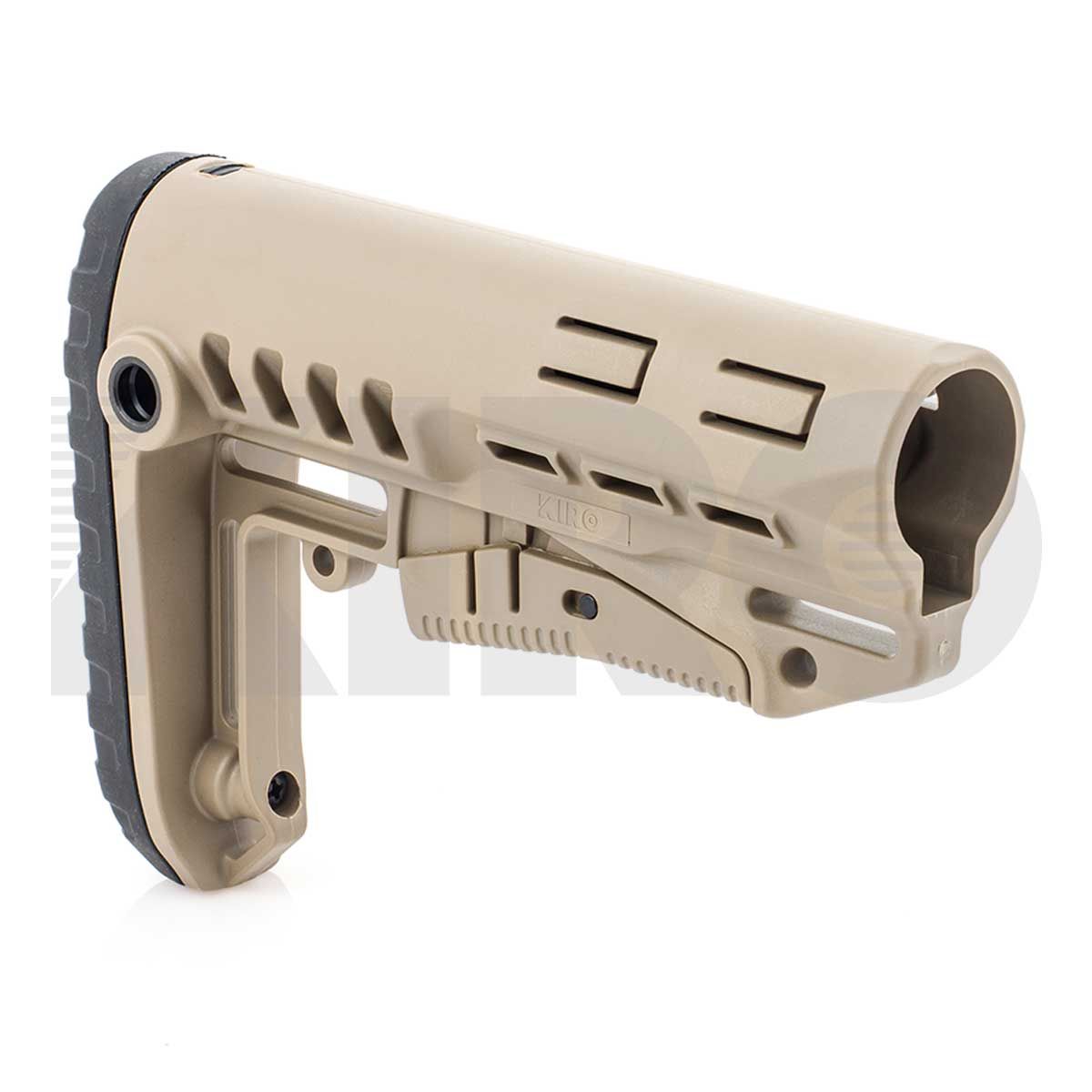 KIRO CRASM – קת AR/M4/M16 עם חיבורי QD צבע מדברי KIRO CRASM – קת AR/M4/M16 עם חיבורי QD צבע מדברי